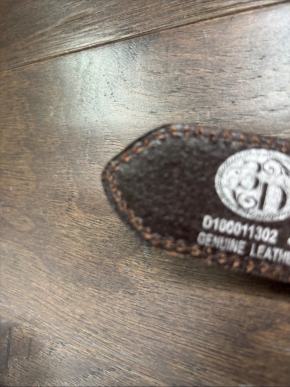 3D Belt Co.Genuine Leather,tooled,calf hair,cross concho,removable silver buckle